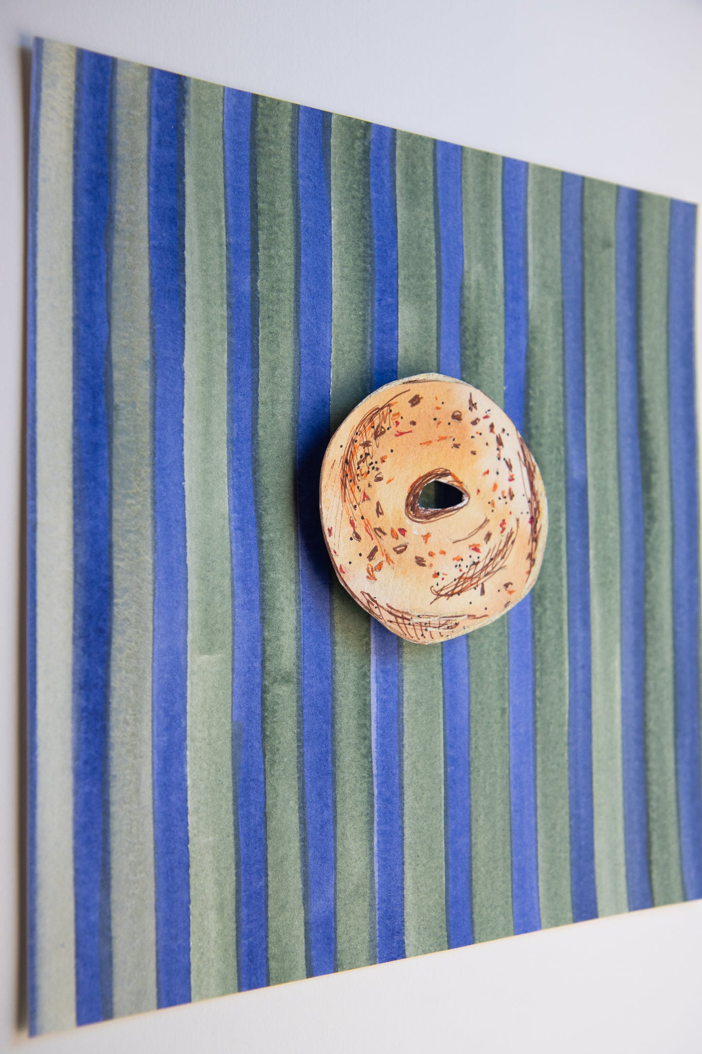 ORIGINAL: NY Icons Bagel Stripe Artwork