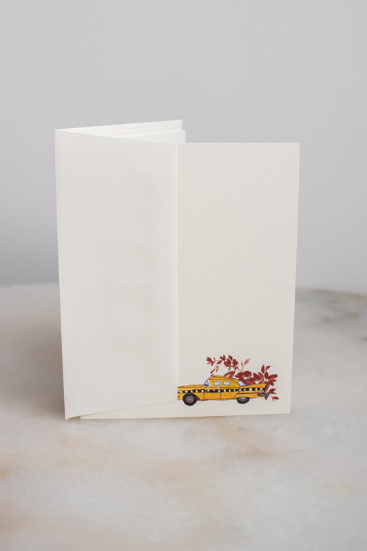 NYC Taxi Floral Card