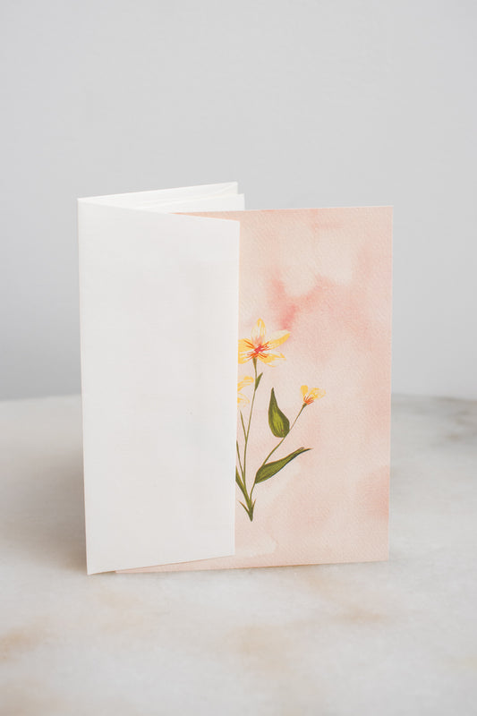 Yellow Wildflower Card