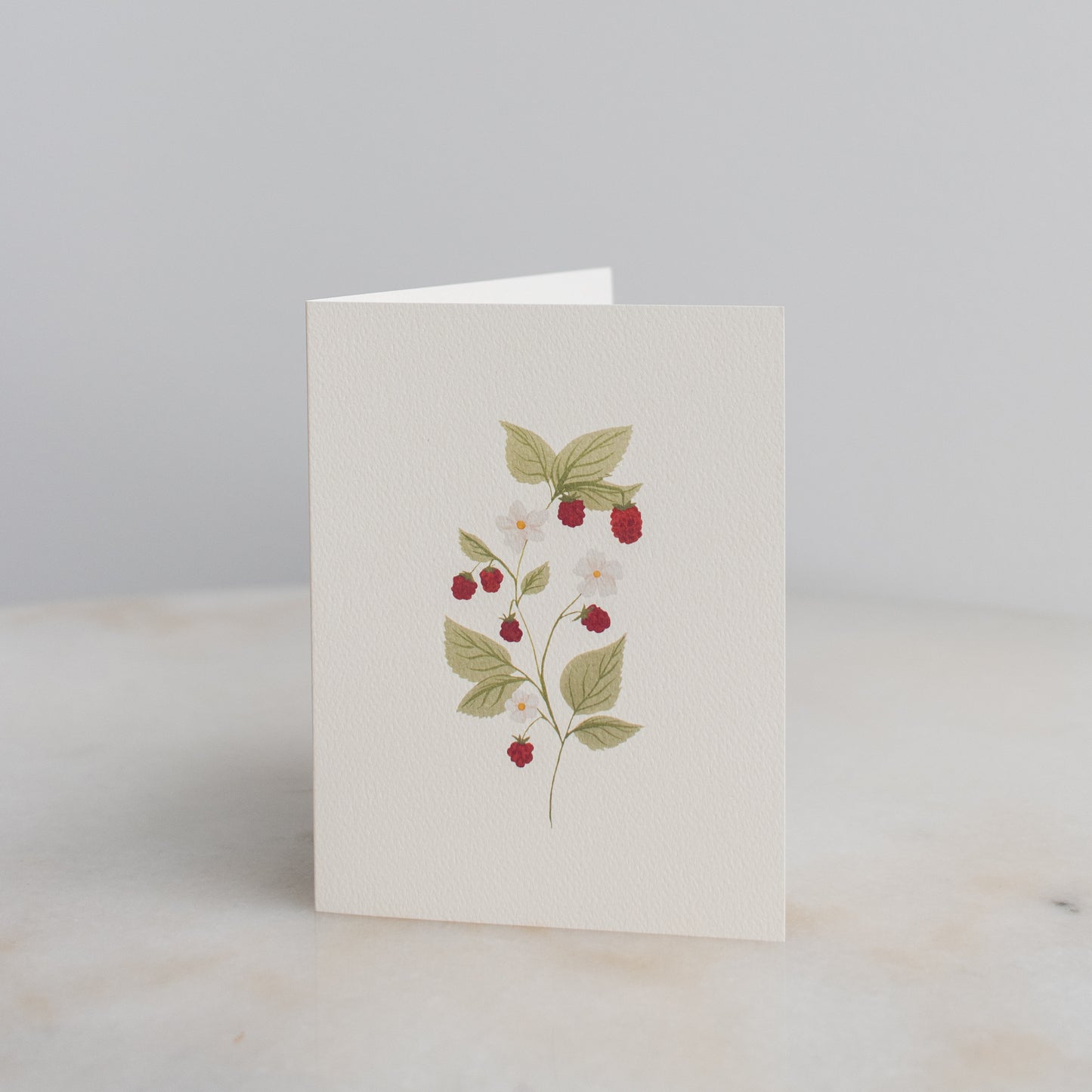 Dainty Raspberry Cards: Box Set of 10