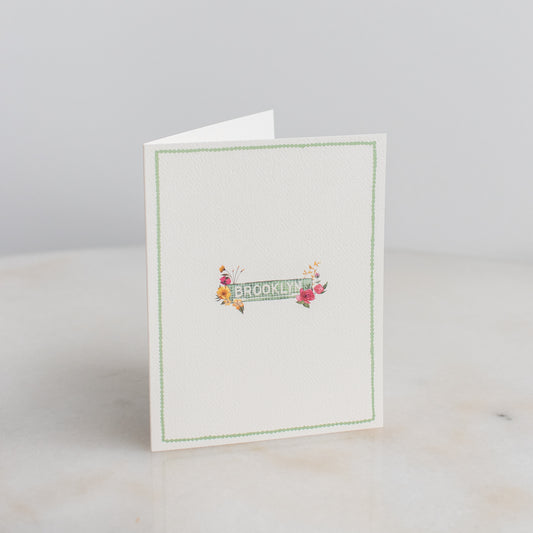 Brooklyn Subway Tile Floral Cards: Box Set of 10