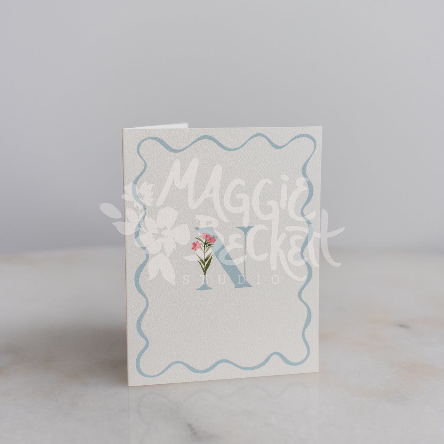 Floral Initials Boxed Note Cards