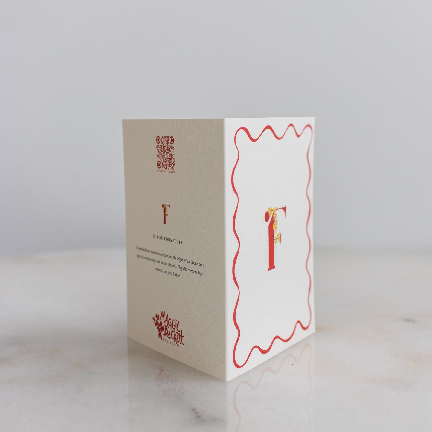 Floral Initials Boxed Note Cards
