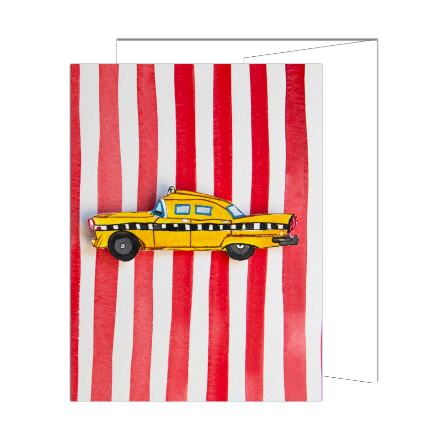 NYC Taxi & Stripes Card
