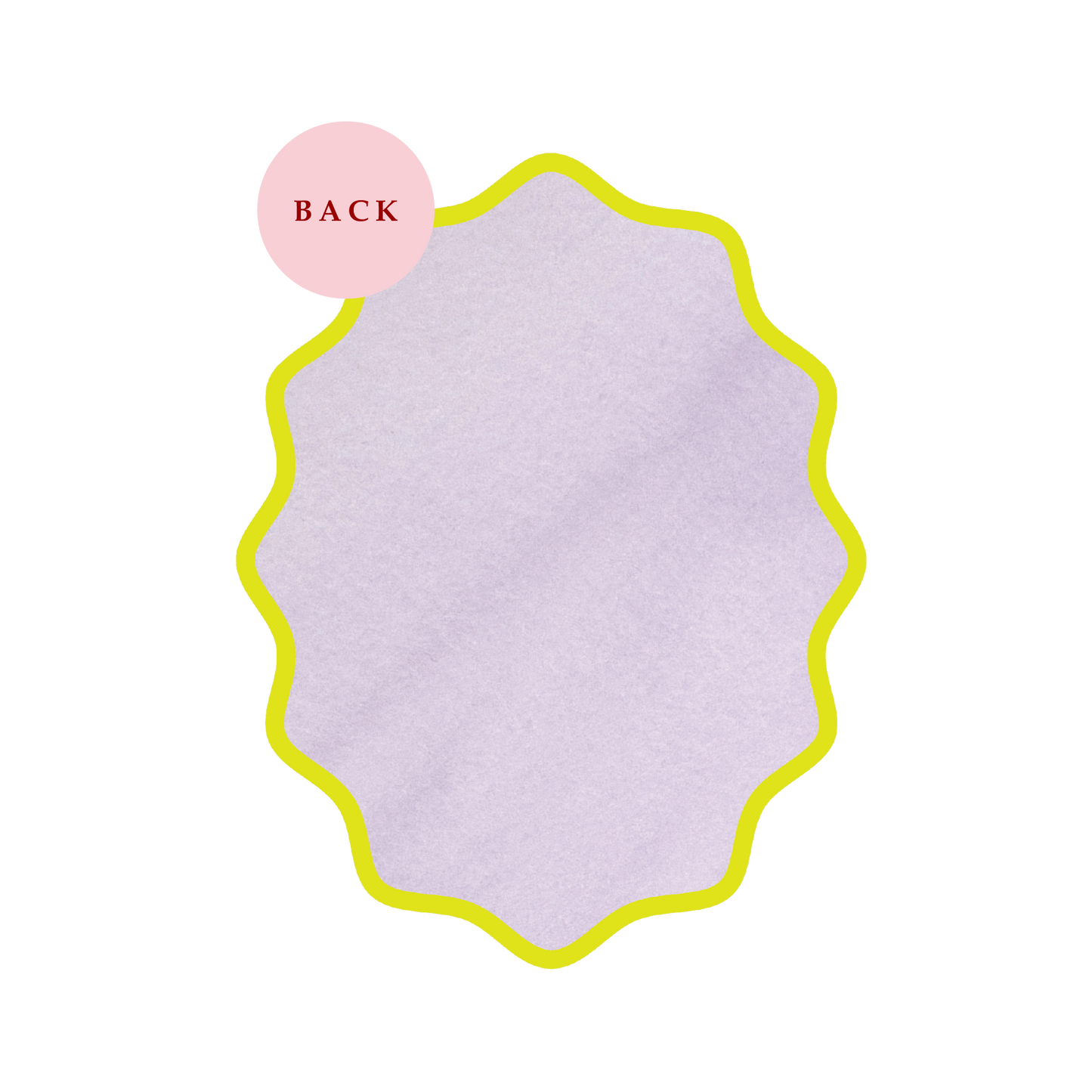 Boxed Set of 10 Lilac Flower Notecards with Wavy Edge