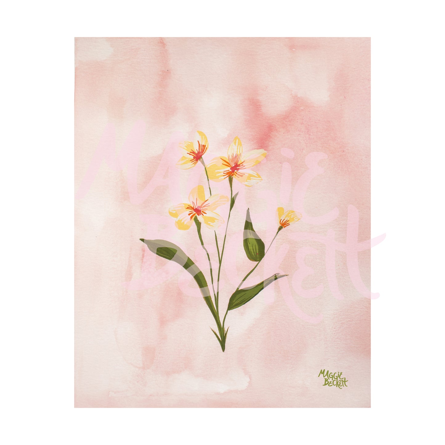 Yellow Wildflower Art Print