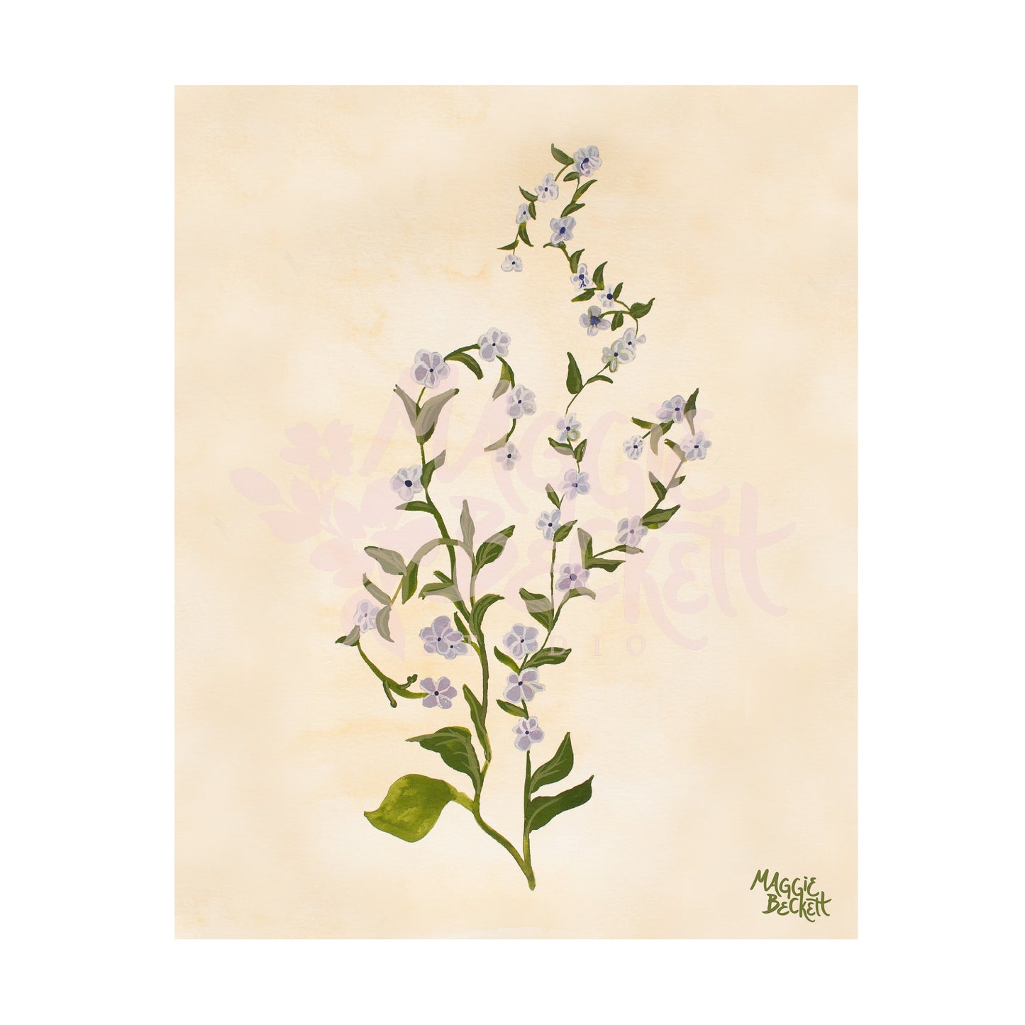 Purple Wildflower Art Print