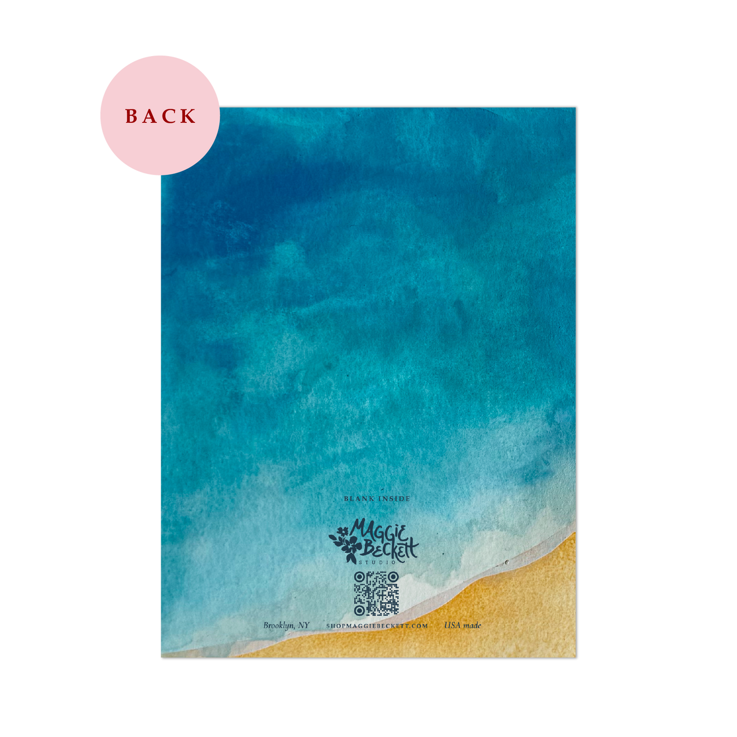 Sending Warm Wishes Beach Card