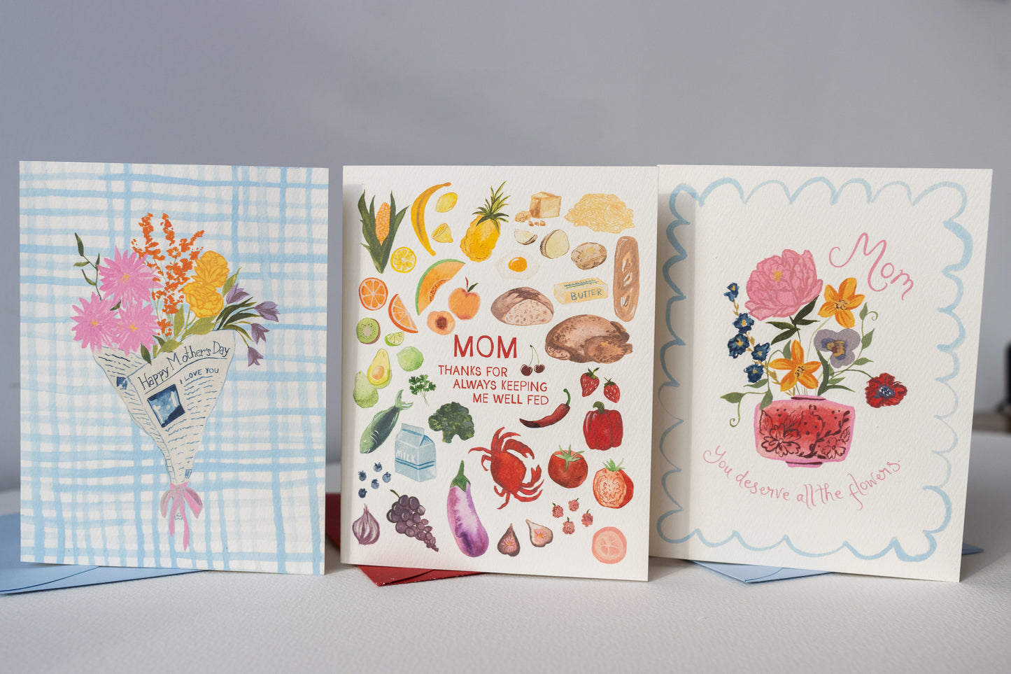 Newspaper Flowers Mother's Day Card