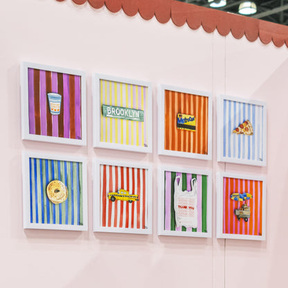 NYC Icons and Stripes Collection Art Prints