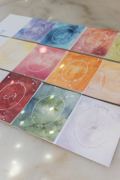 Boxed Set of 12 Astrological Signs Collection Cards