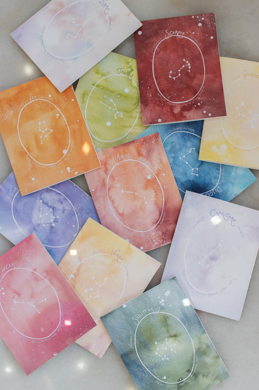 Boxed Set of 12 Astrological Signs Collection Cards