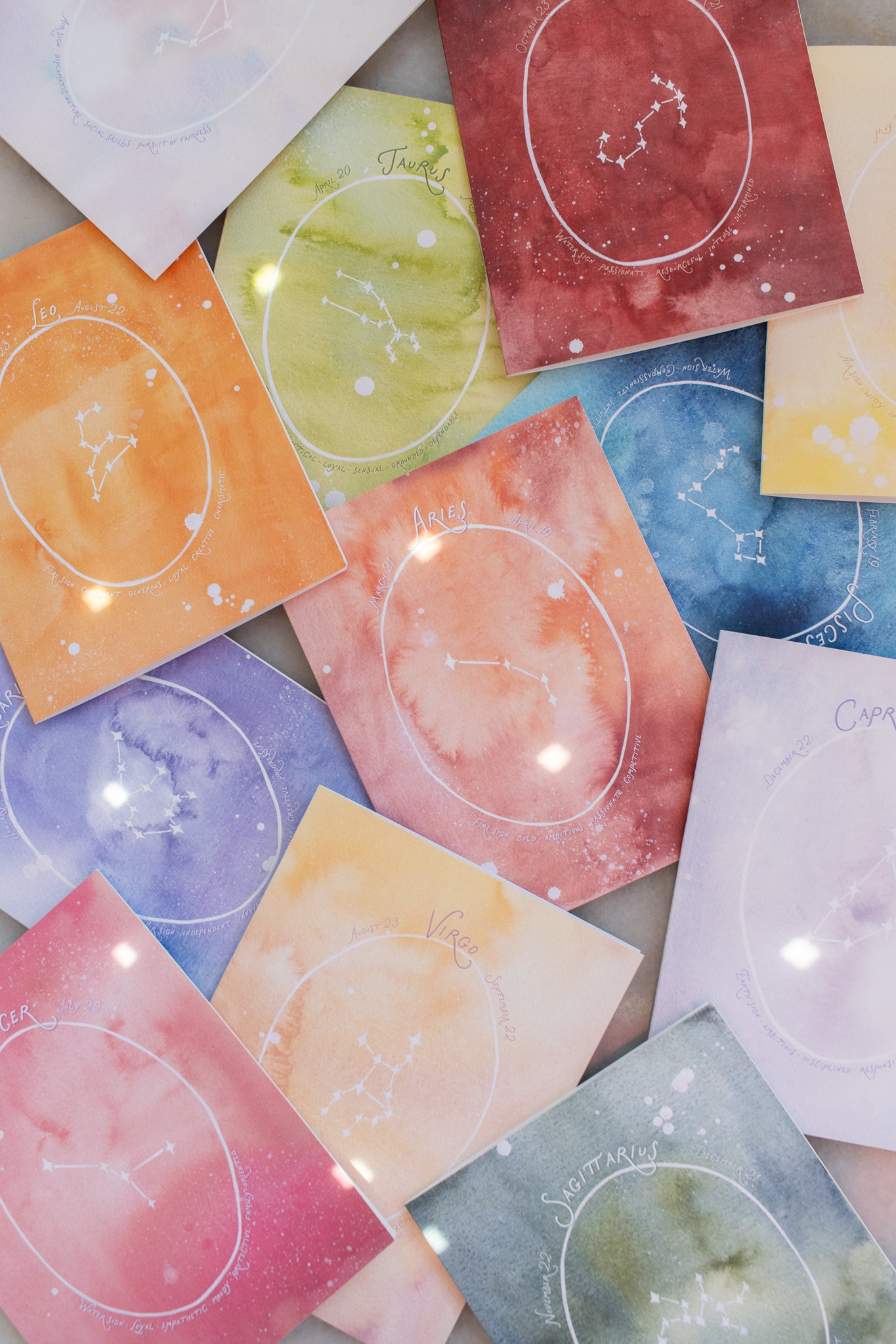 Libra Constellation Card