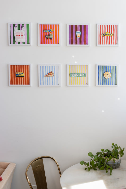 NYC Icons and Stripes Collection Art Prints