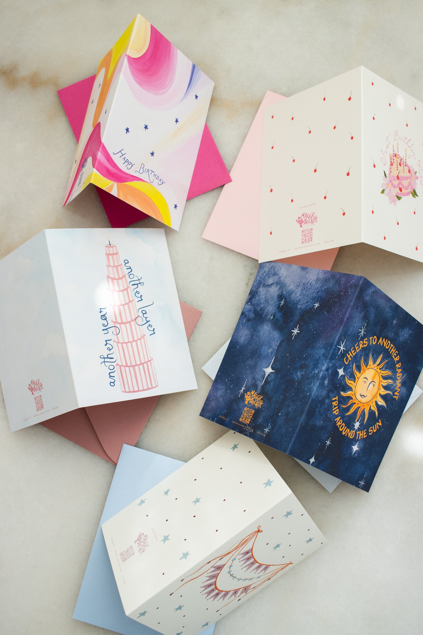 Birthday Bundle Set of 5 Mixed Cards