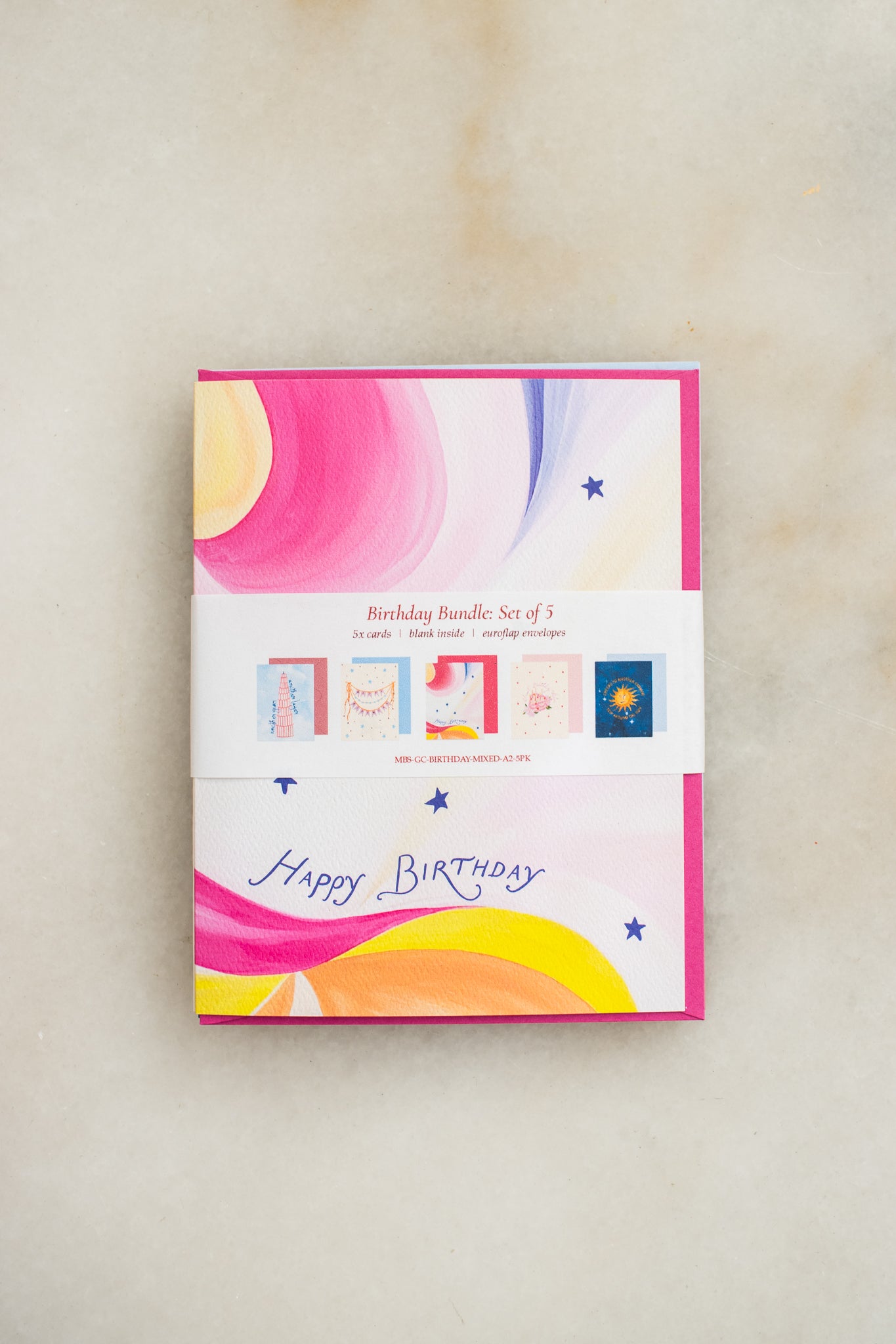 Birthday Bundle Set of 5 Mixed Cards