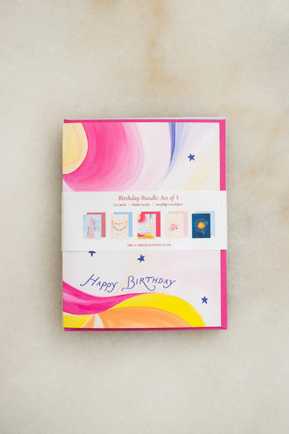 Birthday Bundle Set of 5 Mixed Cards