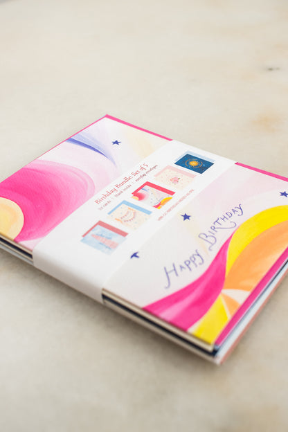 Birthday Bundle Set of 5 Mixed Cards