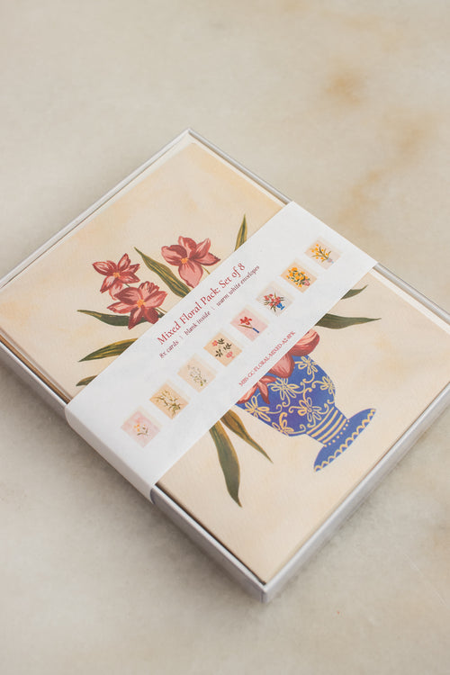 Boxed Set of 8 Mixed Floral Cards