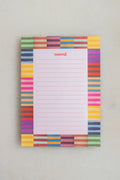 Multicolor Stripe Noted Notepad