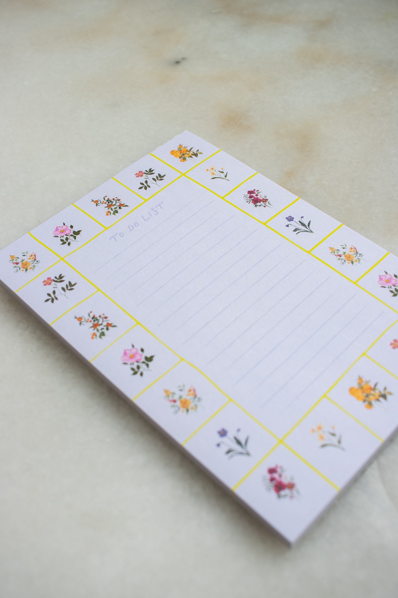 Floral To Do List Notepad