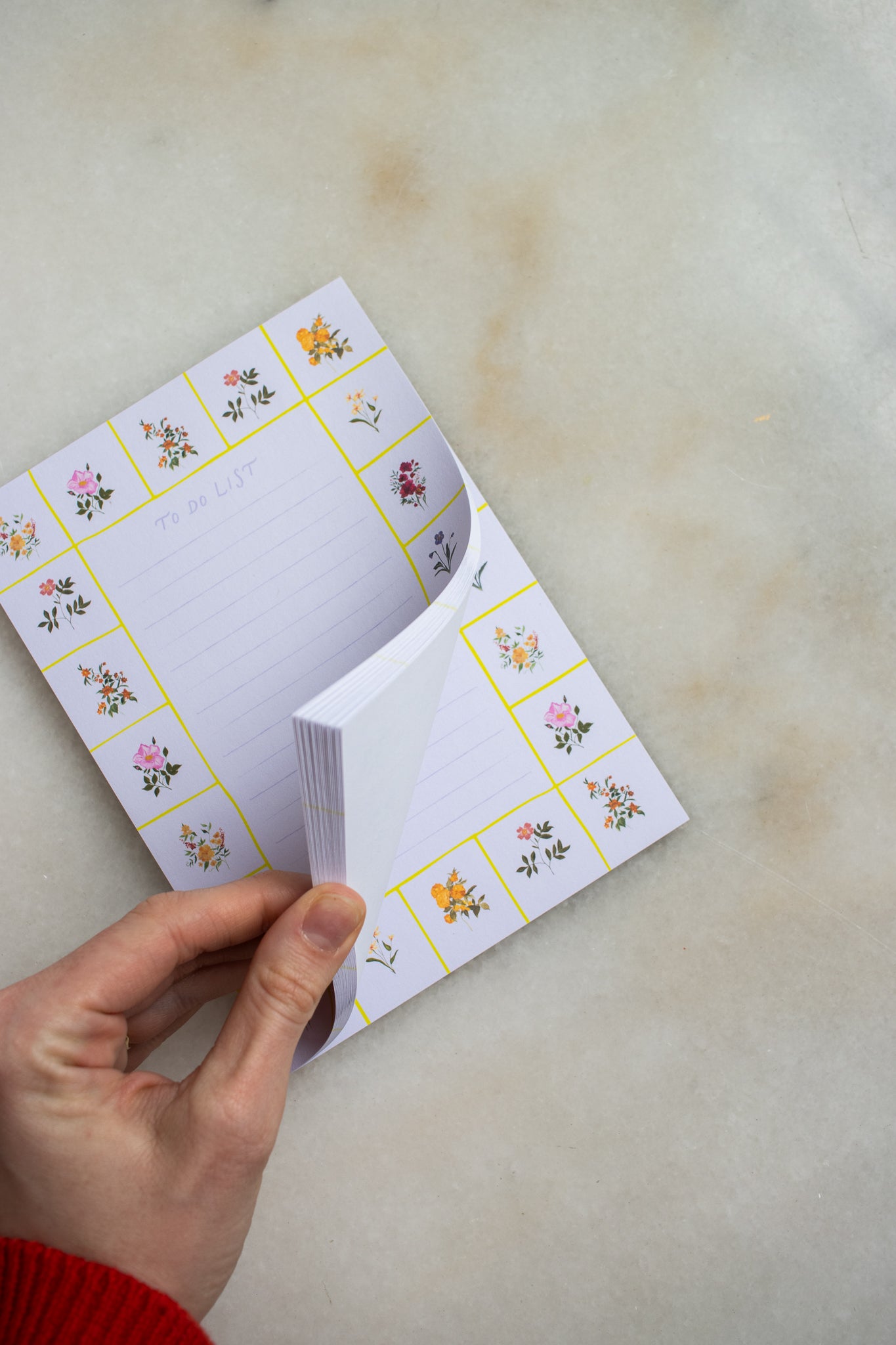 Floral To Do List Notepad