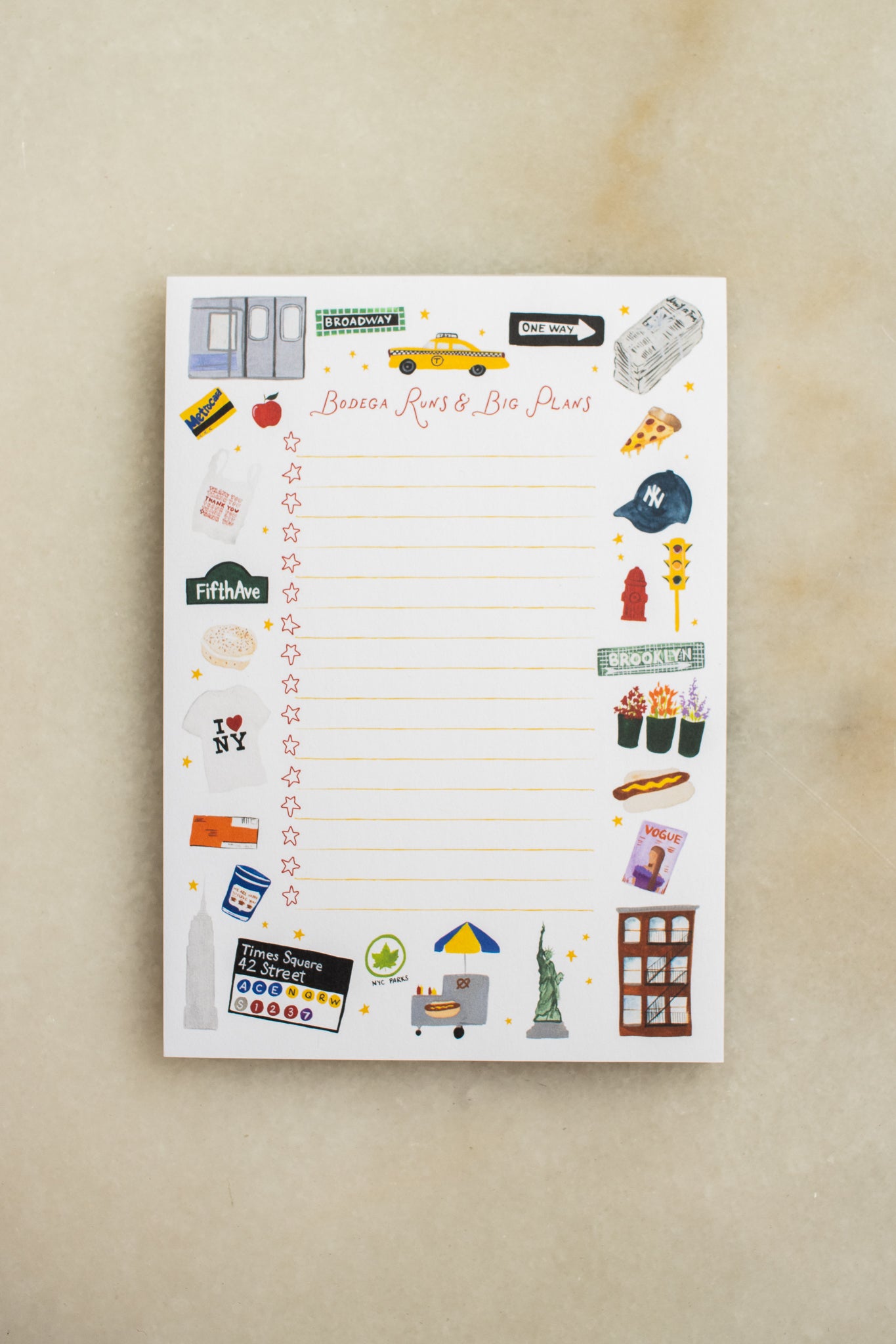 NYC Bodega Runs Notepad