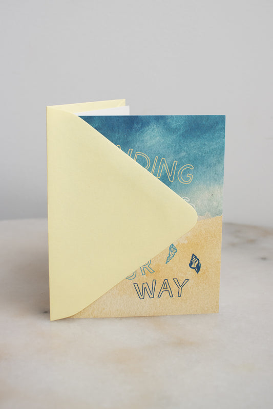 Sending Warm Wishes Beach Card