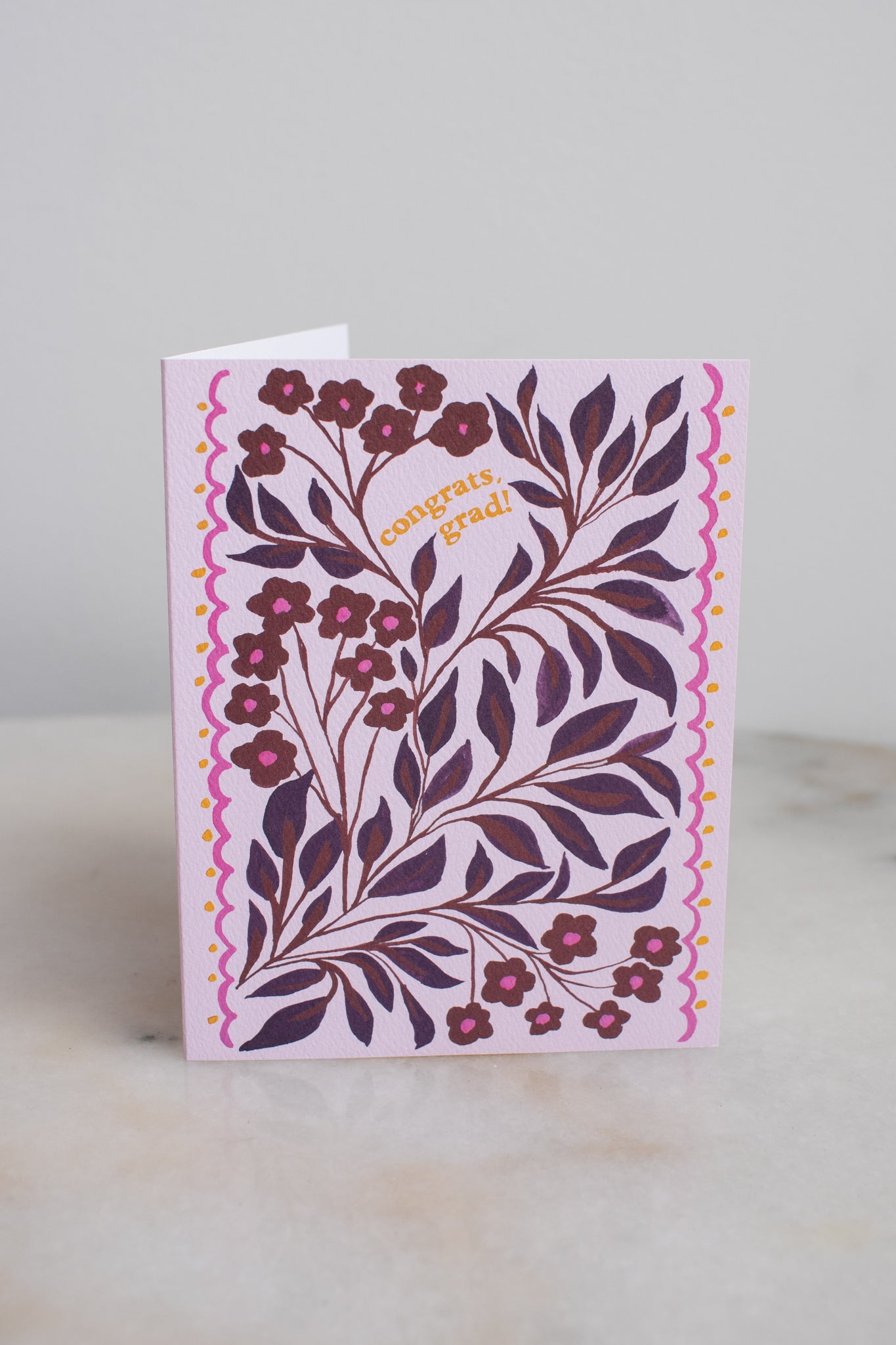 Congrats, Grad Pink Floral Card