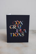 Congratulations Floral Letters Card