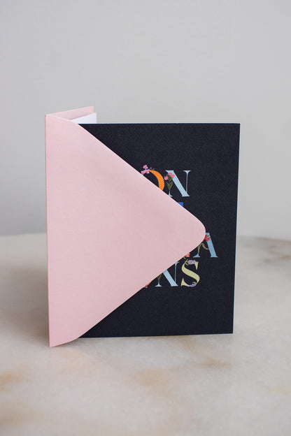 Congratulations Floral Letters Card