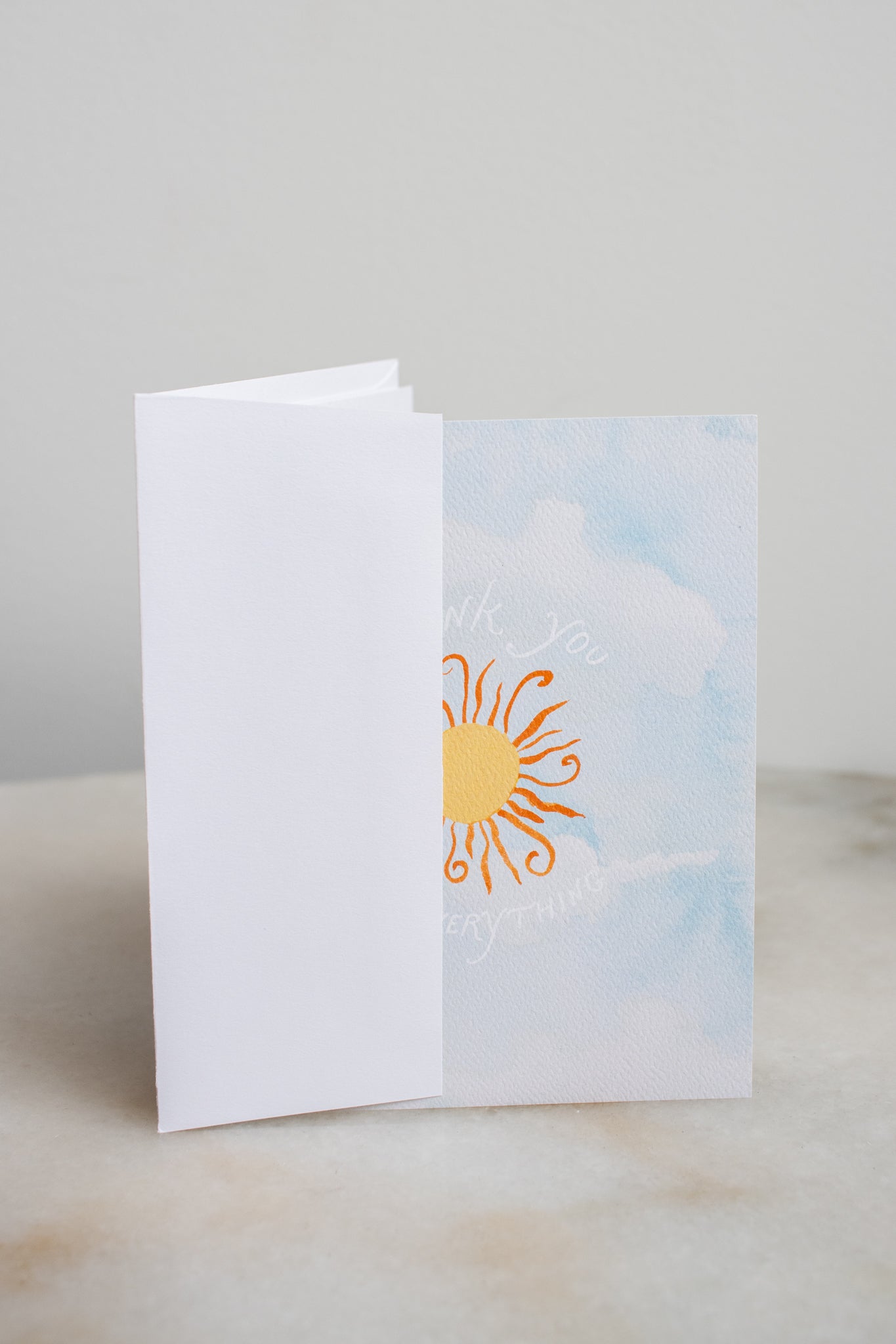 Thank You For Everything Sun Card