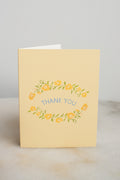 Yellow Flowers Thank You Card