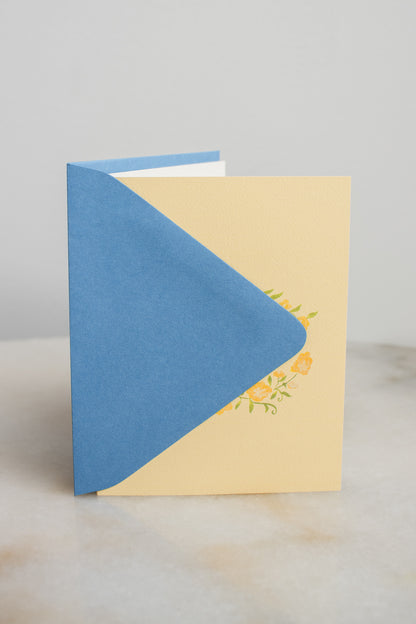 Yellow Flowers Thank You Card