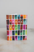 Watercolor Color Block Thank You Card