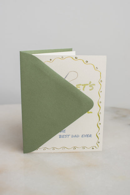 Let's Be Reel Best Dad Card