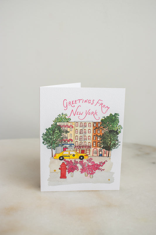 Greetings From New York Card
