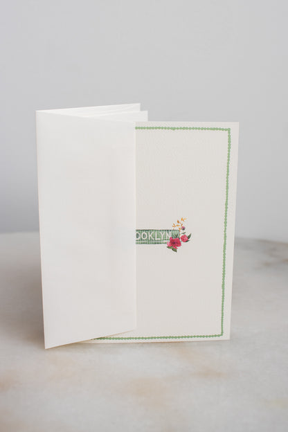 Brooklyn Subway Tile Floral Card