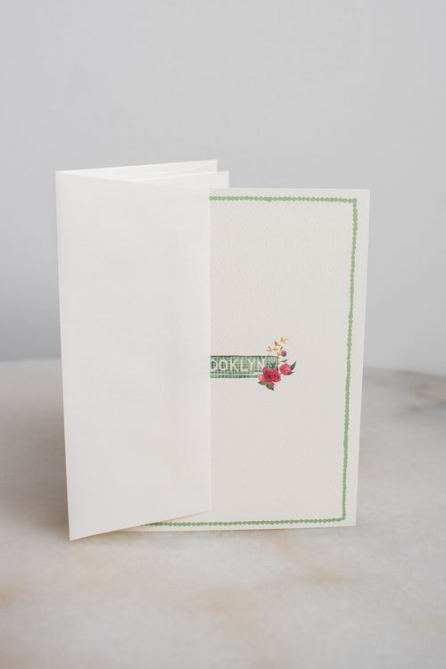 Brooklyn Subway Tile Floral Card