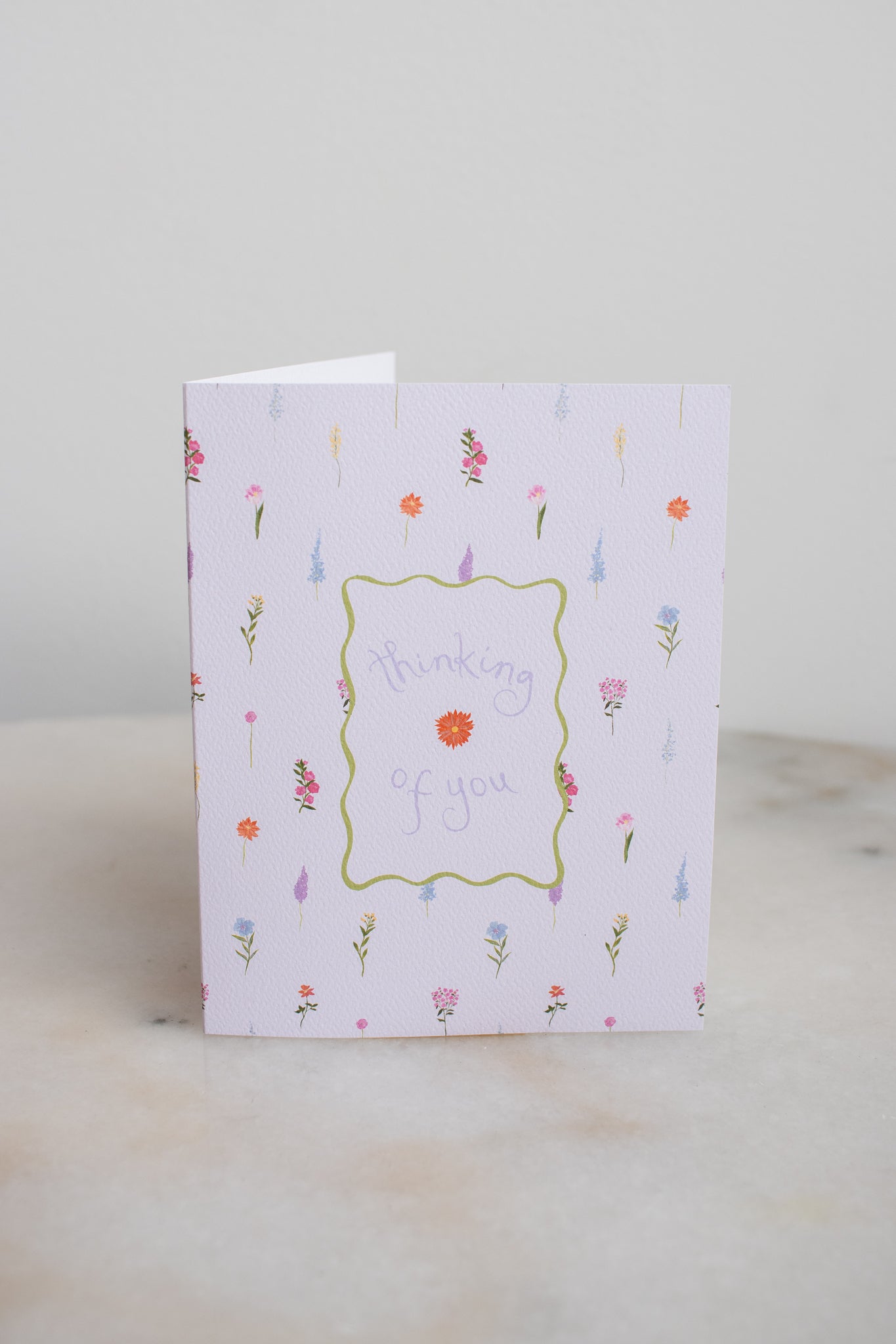 Thinking of You Lilac Flower Card