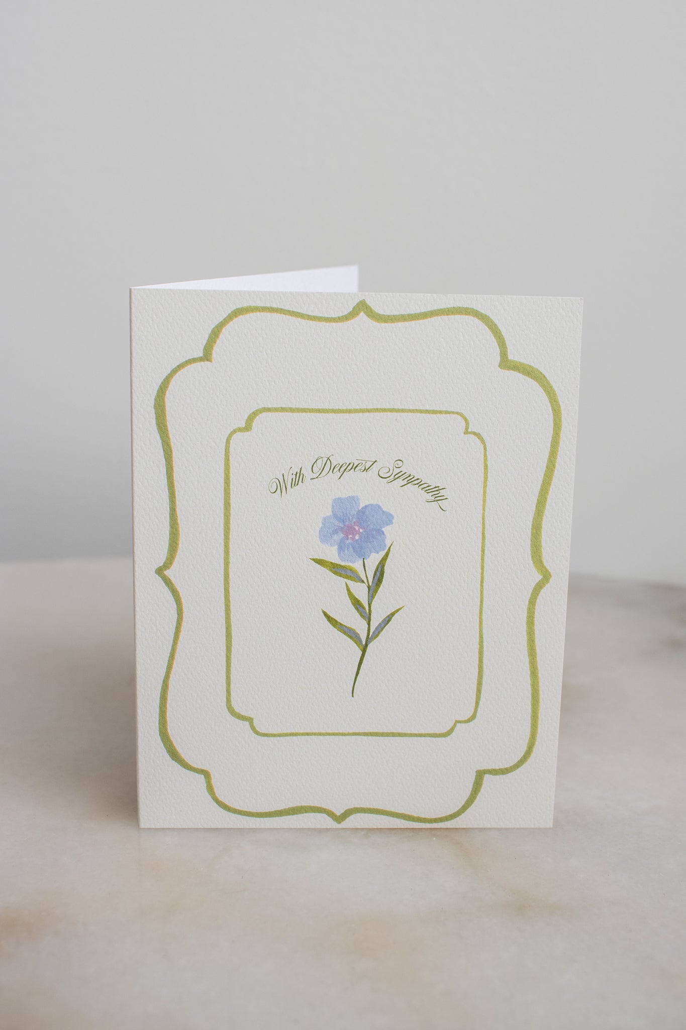 With Deepest Sympathy Flower Card