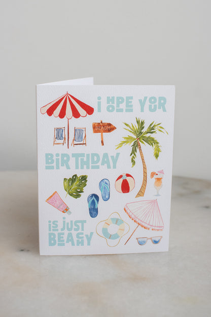 Just Beachy Birthday Card