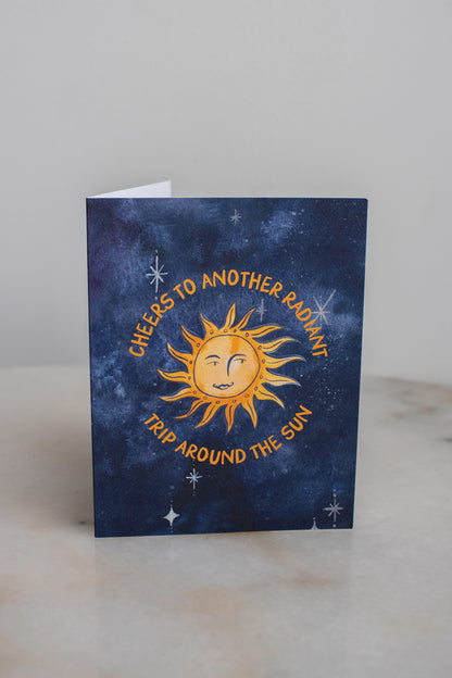 Trip Around the Sun Birthday Card