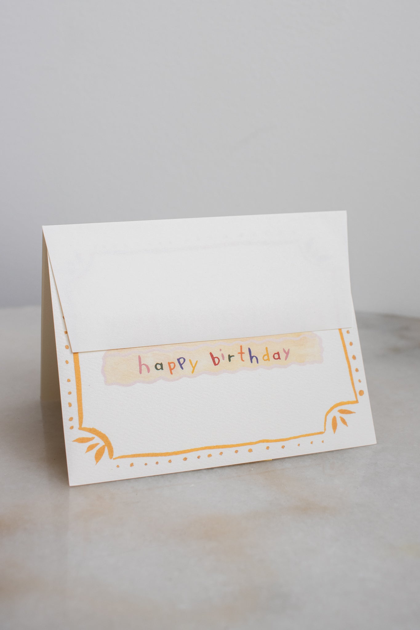 Long Cake + Candles Birthday Card