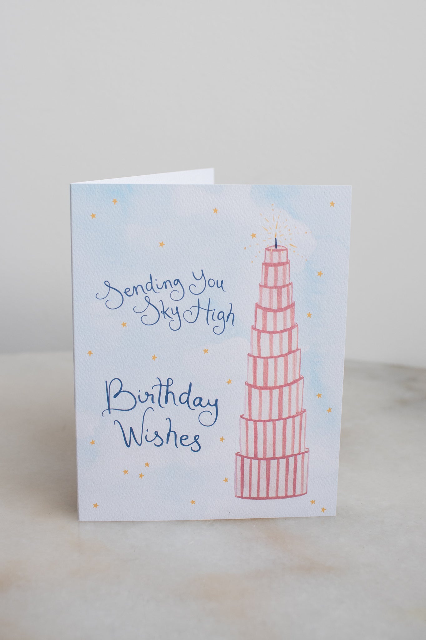 Sky High Birthday Wishes Card