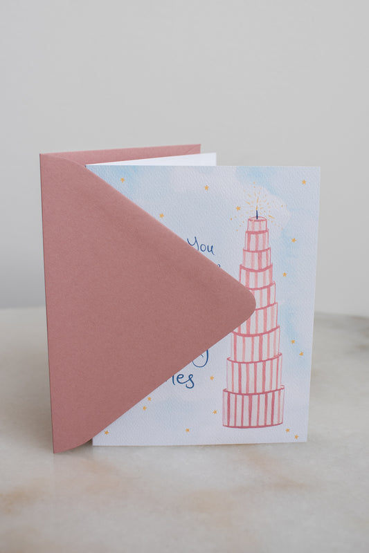 Sky High Birthday Wishes Card