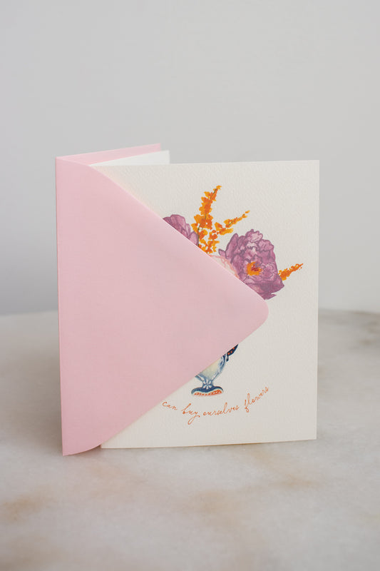 Buy Ourselves Flowers Galentine's Day Card