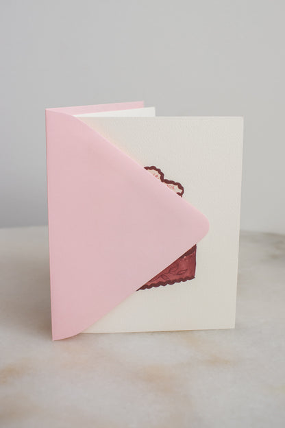 Love Was Made For Me & You Cake Card
