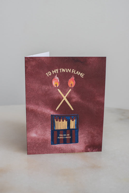 Twin Flame Perfect Match Card