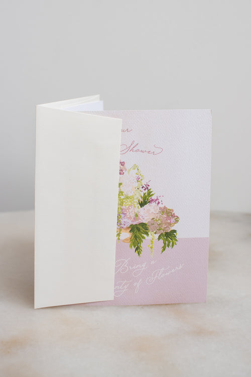 Bridal Shower Flowers Card